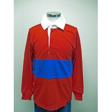 Reversible  Rugby shirt (red with royal blue hoop)